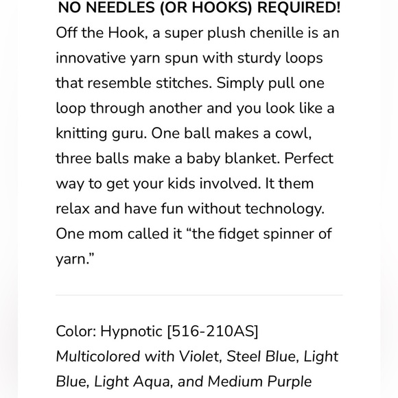 Lion Brand Yarn "Off The Hook Faux Fur" 3pk (hypnotic) - Picture 3 of 7